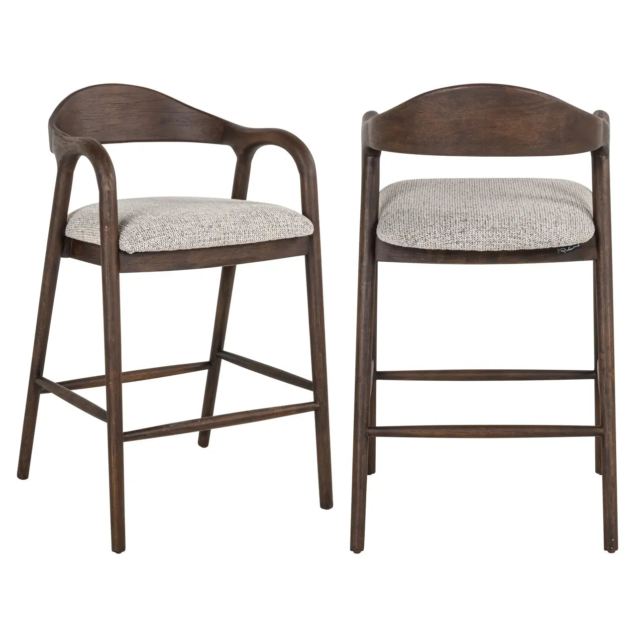 Richmond Interiors Mihara Mocca Fancy Counter Stool