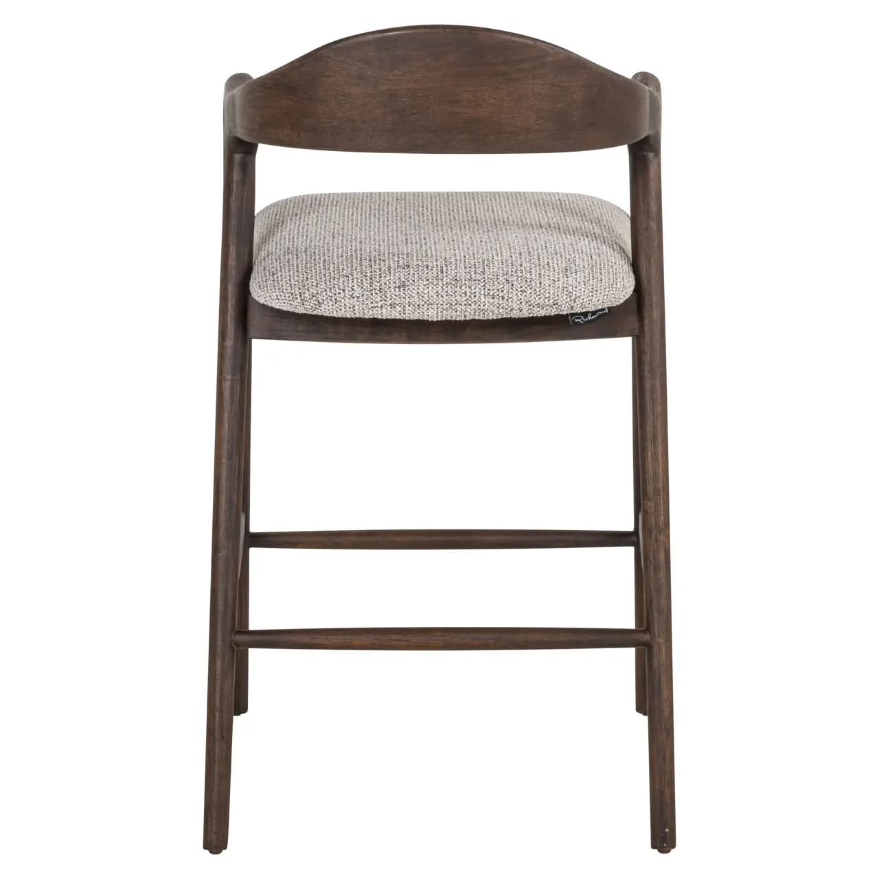 Richmond Interiors Mihara Mocca Fancy Counter Stool   Nicholas John Interiors