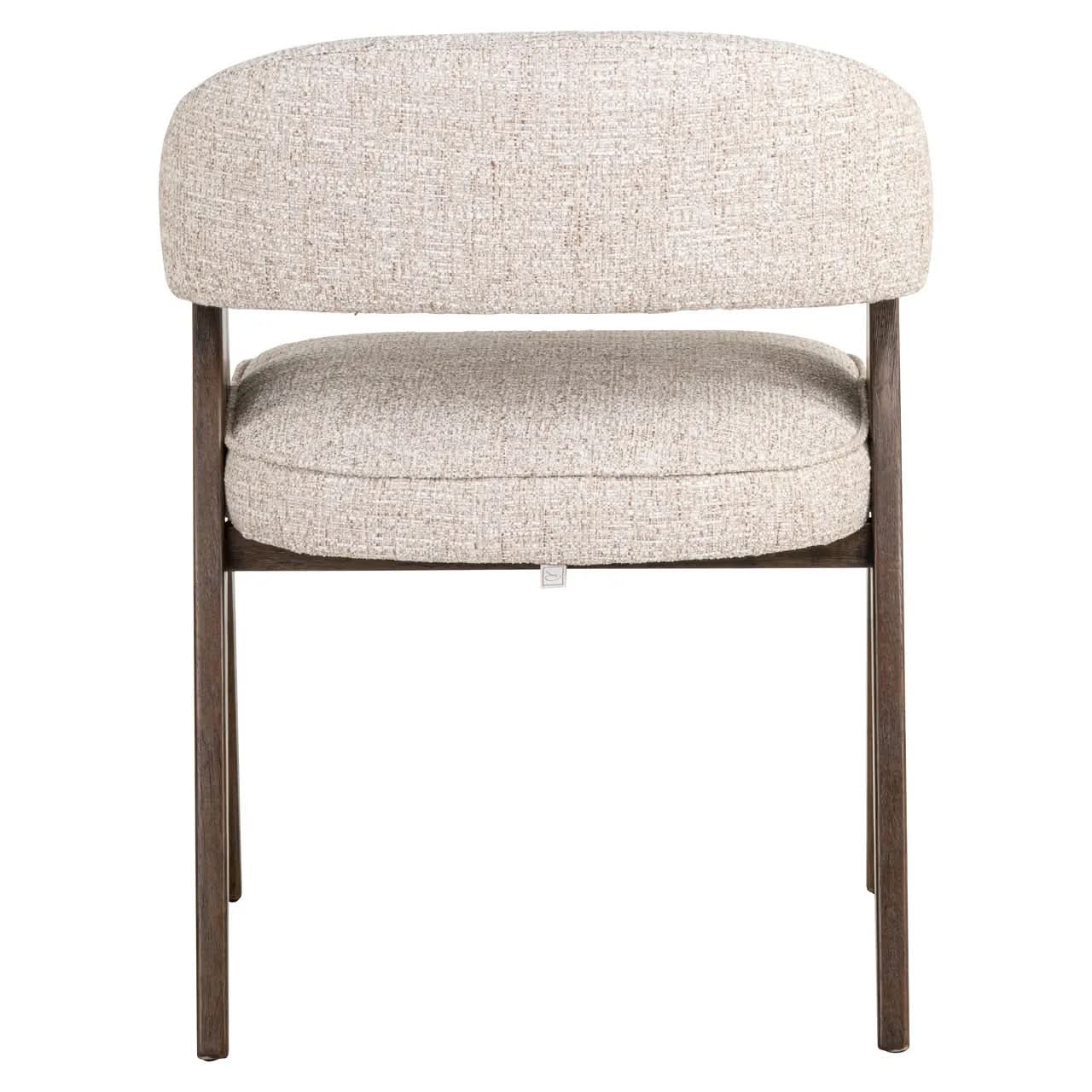 Richmond Interiors Mori Cream Tweed Dining Chair   Nicholas John Interiors