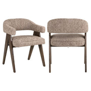 Richmond Interiors Mori Mocca Linear Dining Chair   Nicholas John Interiors