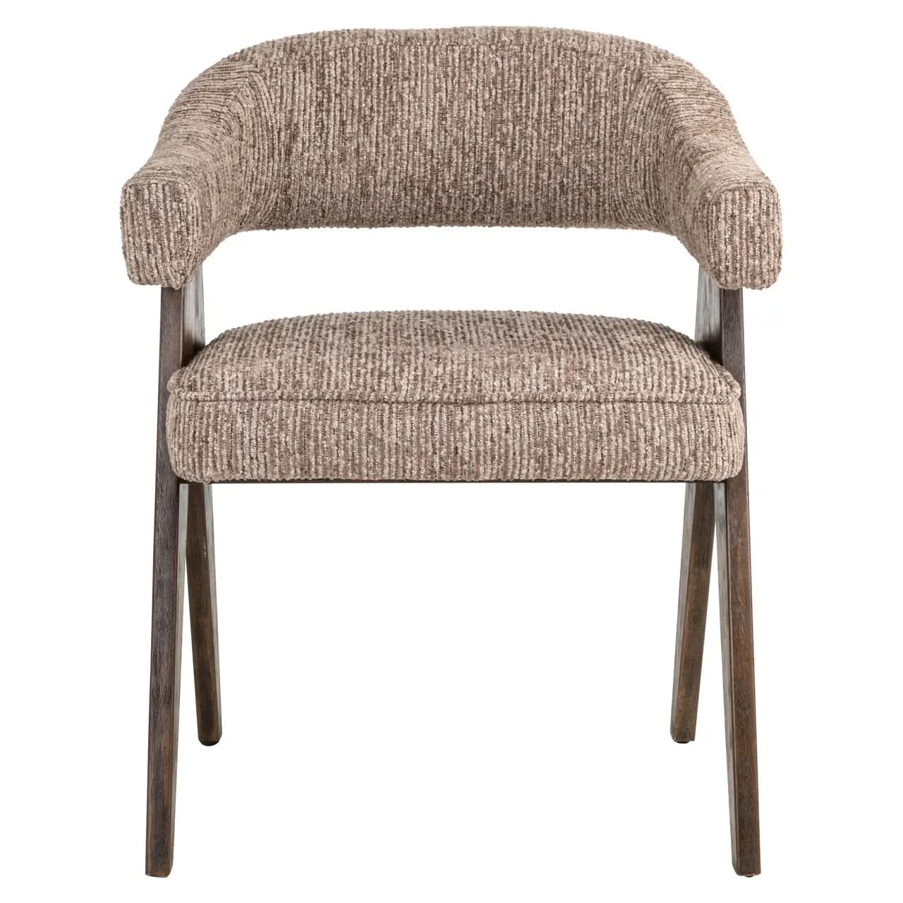 Richmond Interiors Mori Mocca Linear Dining Chair   Nicholas John Interiors
