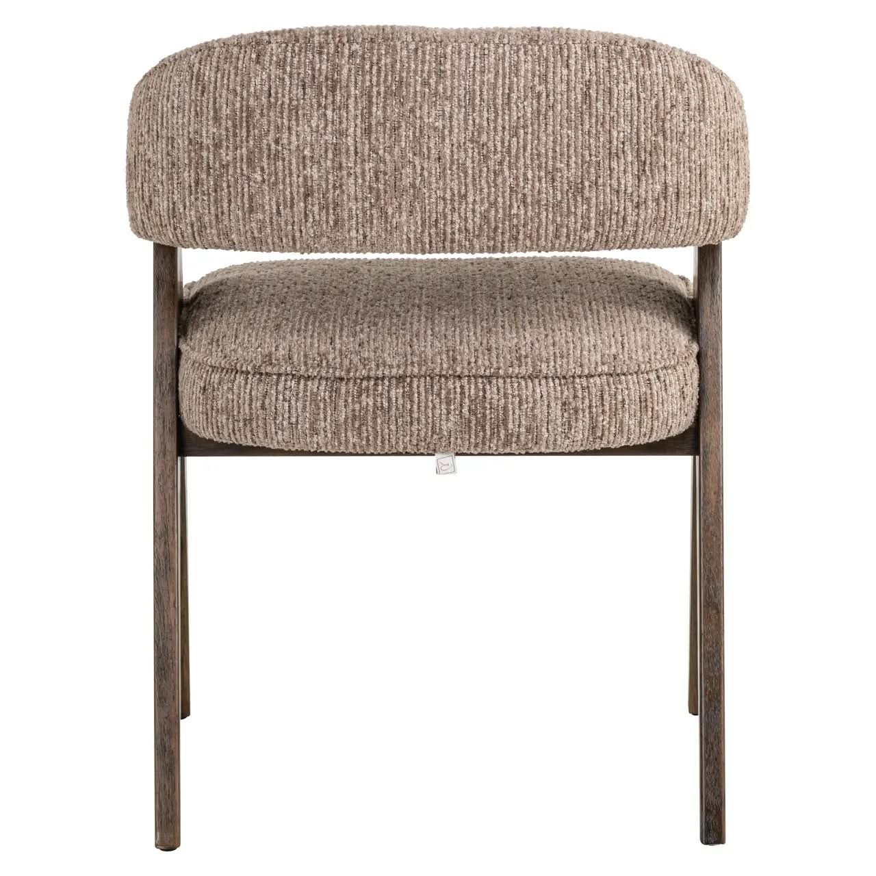 Richmond Interiors Mori Mocca Linear Dining Chair   Nicholas John Interiors