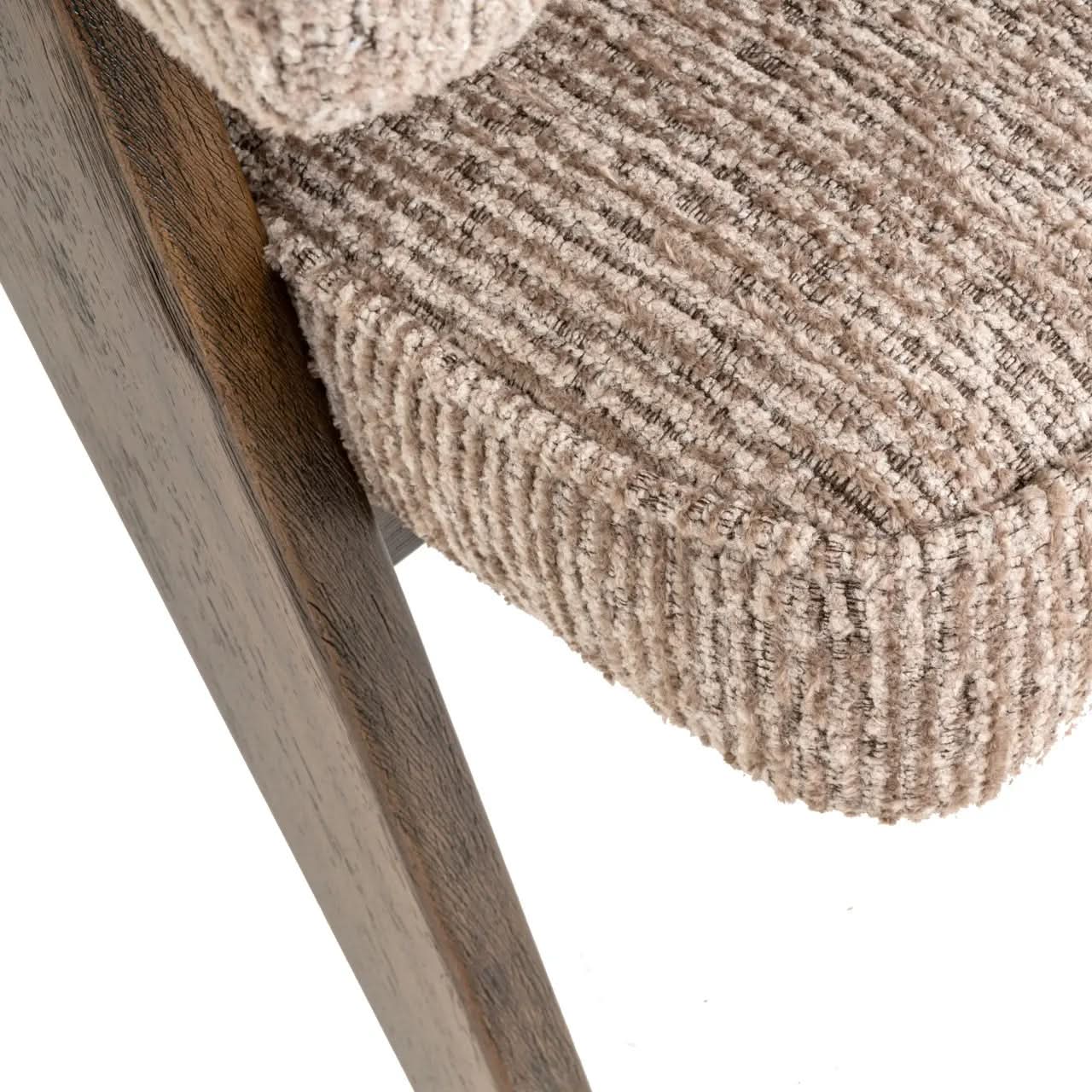 Richmond Interiors Mori Mocca Linear Dining Chair   Nicholas John Interiors