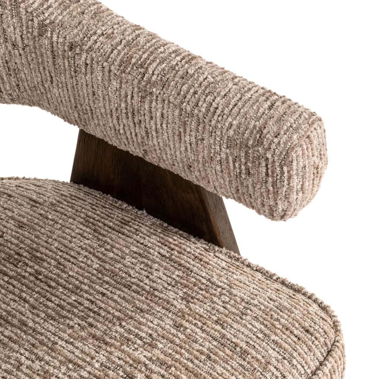 Richmond Interiors Mori Mocca Linear Dining Chair   Nicholas John Interiors