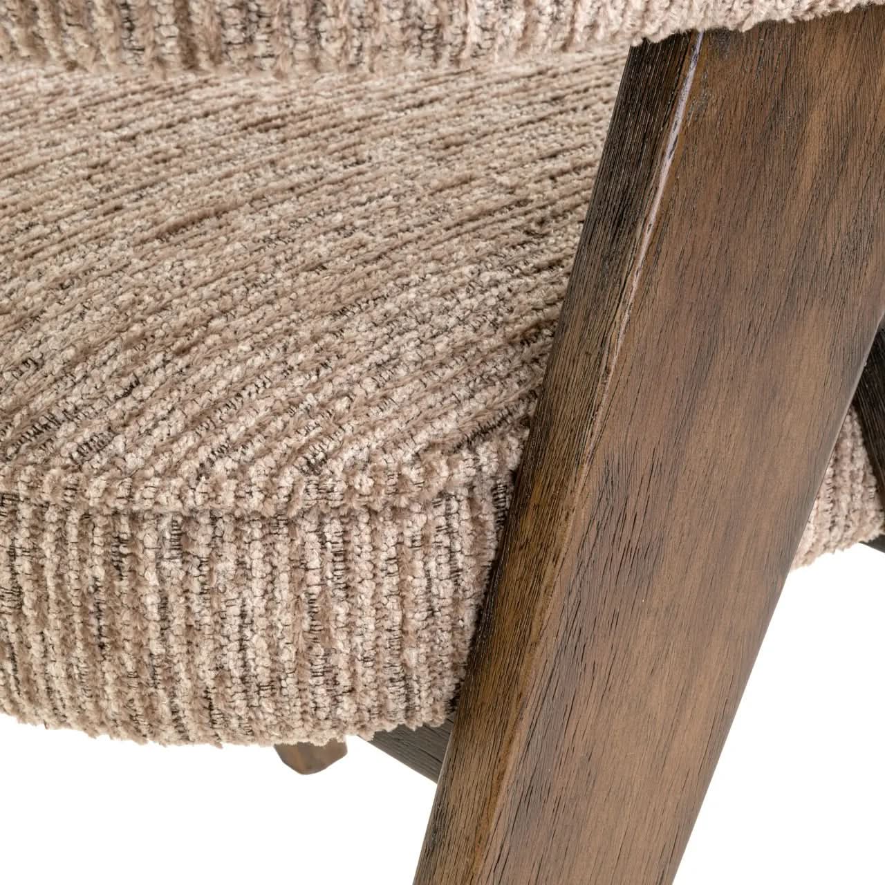 Richmond Interiors Mori Mocca Linear Dining Chair   Nicholas John Interiors