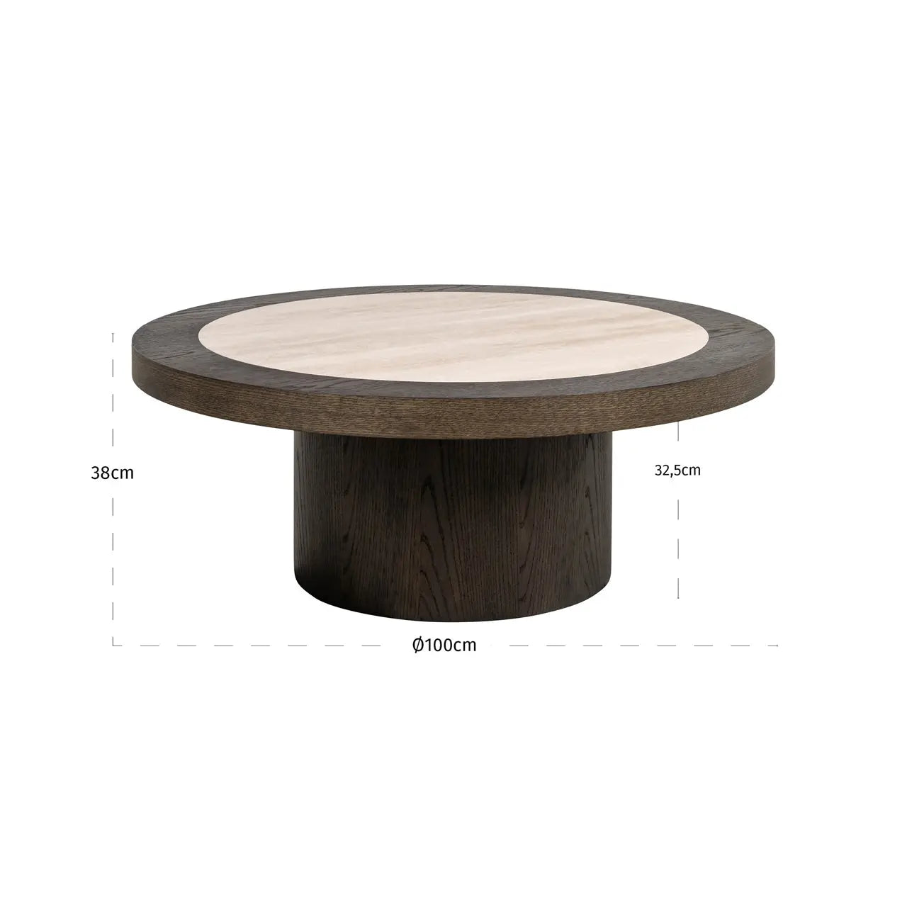 Richmond Interiors Nando Coffee Table in Brown   Nicholas John Interiors