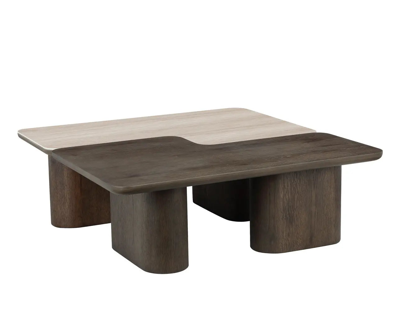 Richmond Interiors Nando Set of 2 Coffee Table in Brown  Nicholas John Interiors