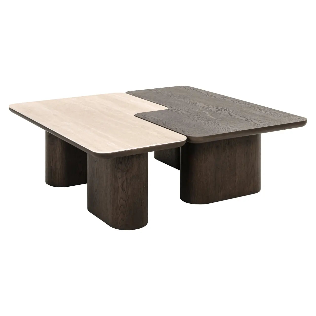 Richmond Interiors Nando Set of 2 Coffee Table in Brown  Nicholas John Interiors