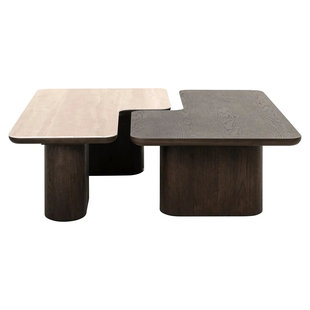 Richmond Interiors Nando Set of 2 Coffee Table in Brown  Nicholas John Interiors