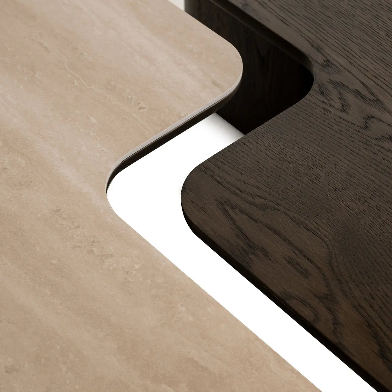 Richmond Interiors Nando Set of 2 Coffee Table in Brown  Nicholas John Interiors