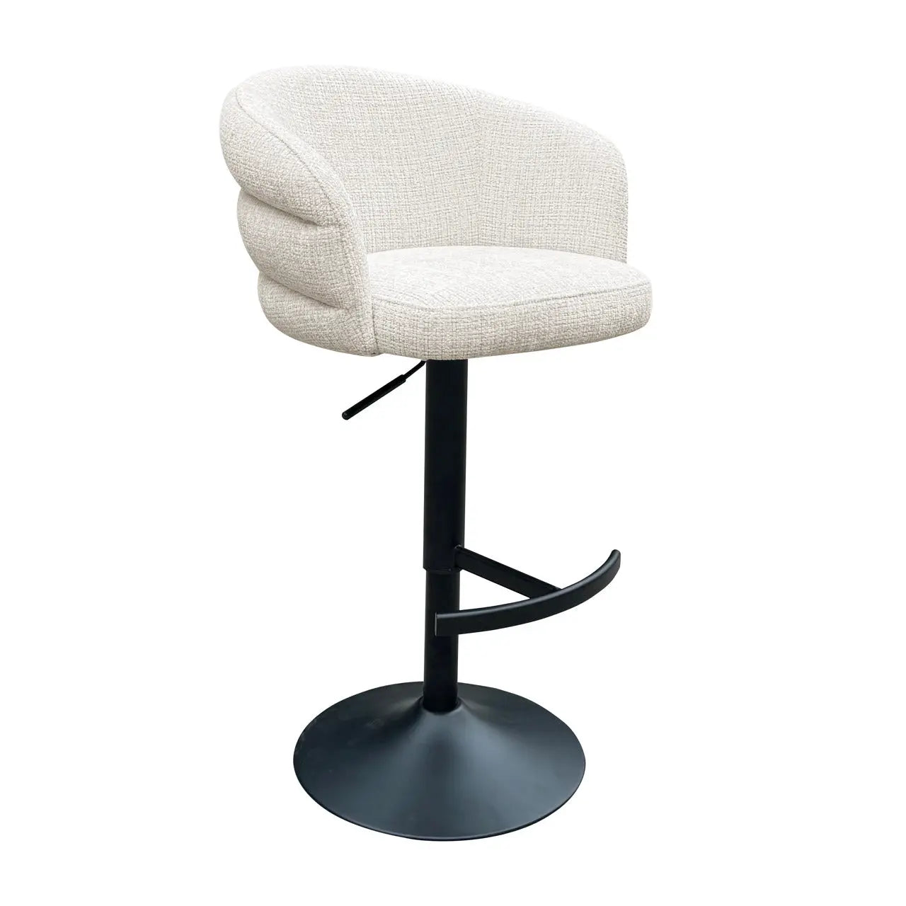 Richmond Interiors Nikki Swivel Bar Stool in Biscotti   Nicholas John Interiors