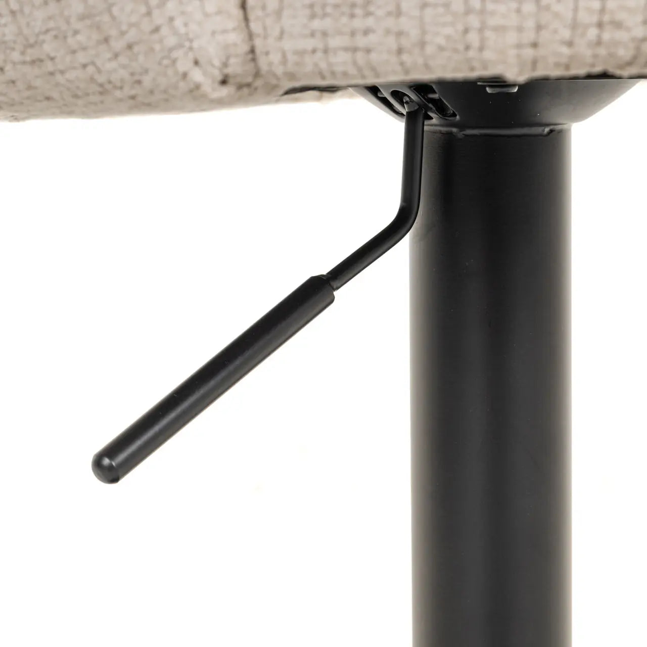 Richmond Interiors Nikki Swivel Bar Stool in Niagara Beige Chenile   Nicholas John Interiors