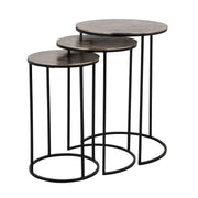 Richmond Interiors Nolan Set of 3 Coffee Table in Champagne Gold  Nicholas John Interiors