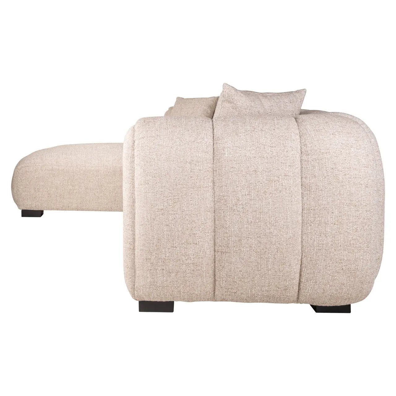 Richmond Interiors Novaro Cream Tweed Lounge Left Sofa