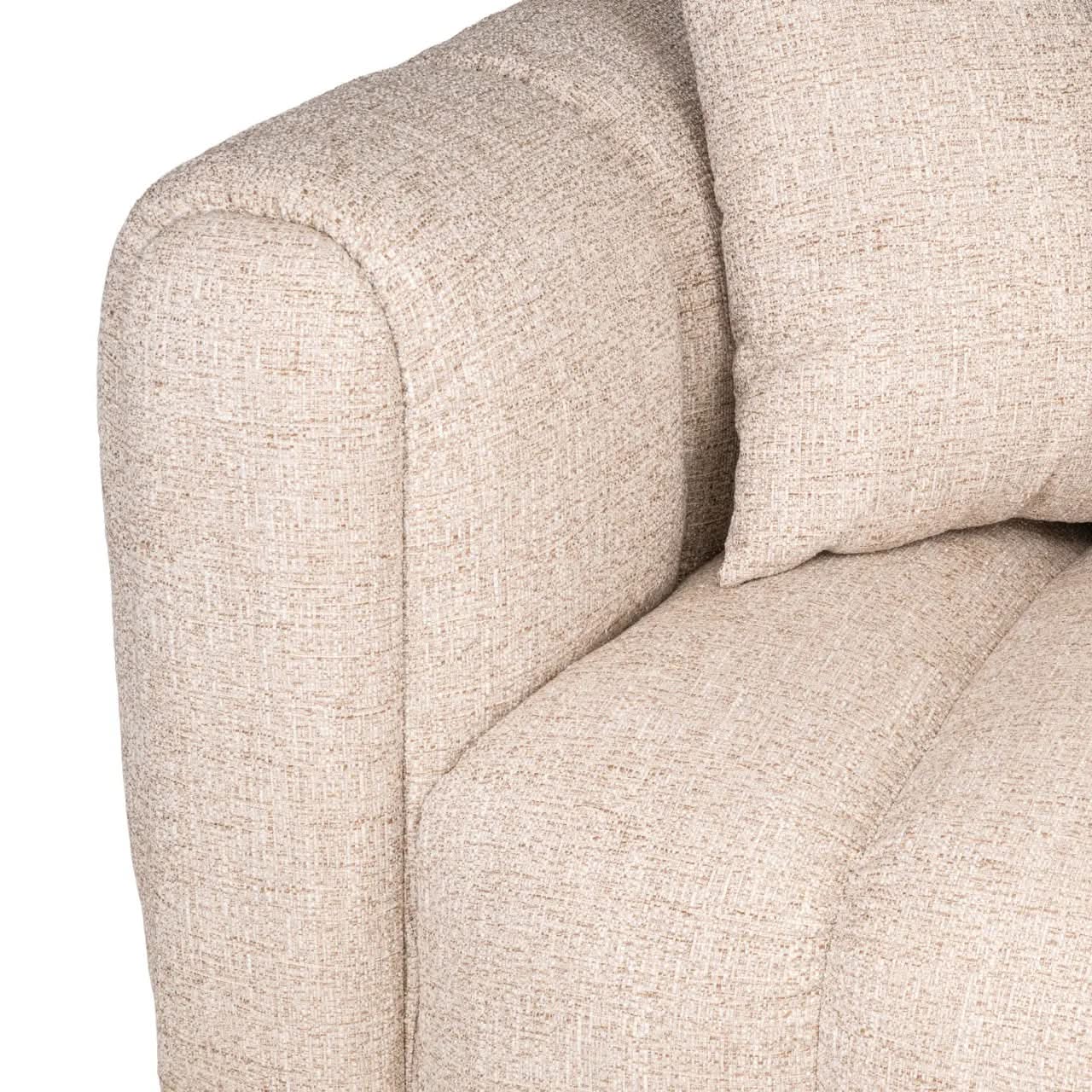 Richmond Interiors Novaro Cream Tweed Lounge Right Sofa   Nicholas John Interiors