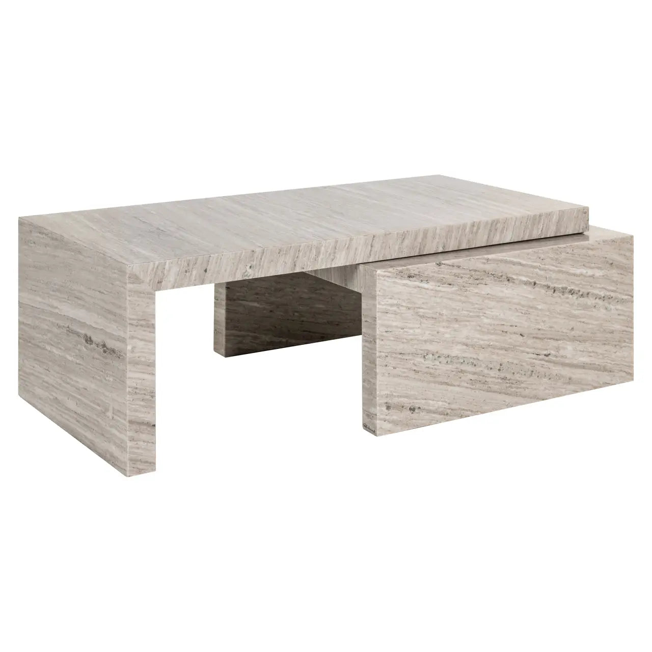 Richmond Interiors Novaz Set of 2 Coffee Tables in Sand  Nicholas John Interiors