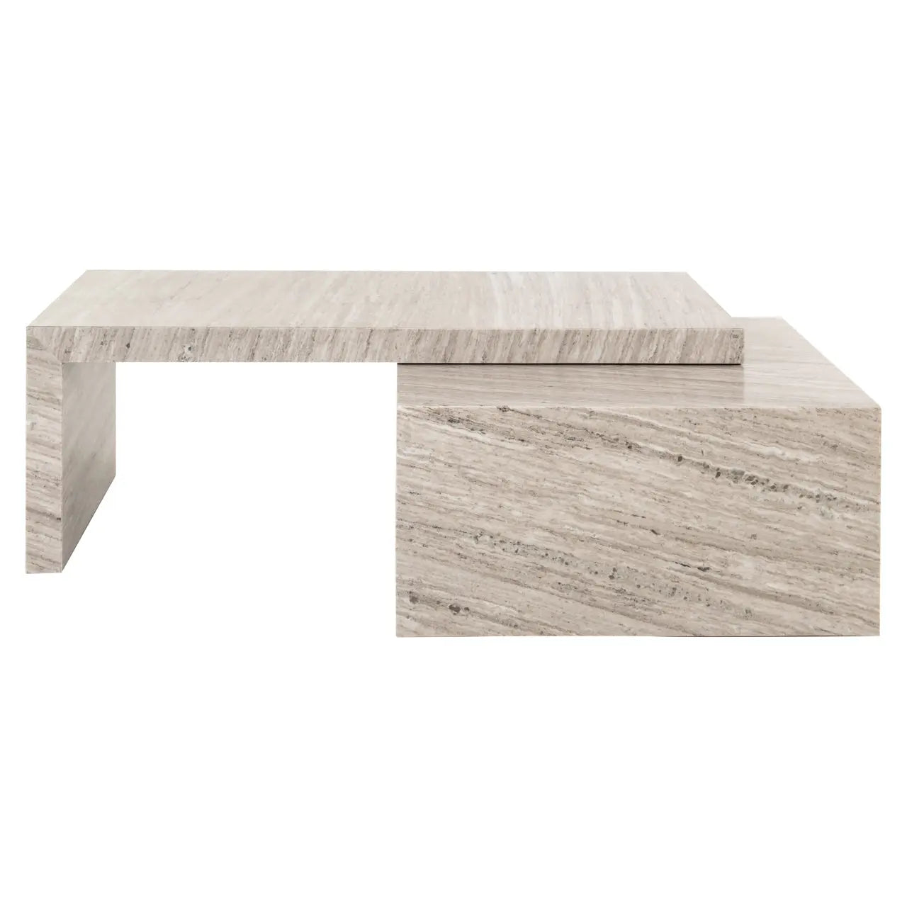Richmond Interiors Novaz Set of 2 Coffee Tables in Sand  Nicholas John Interiors