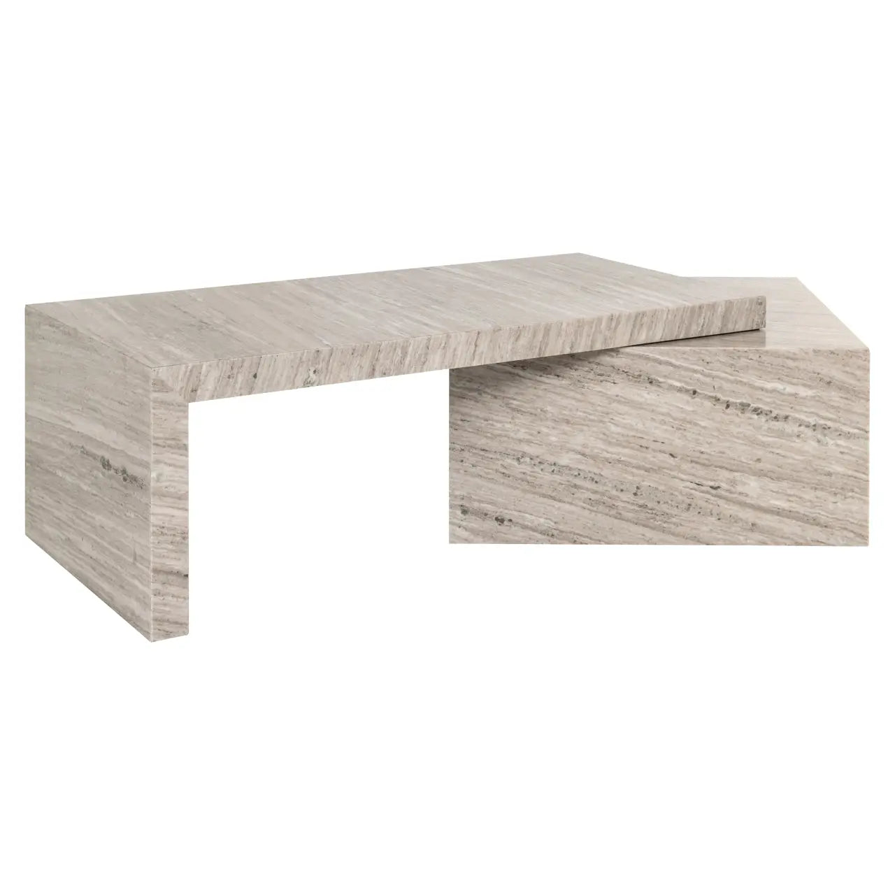 Richmond Interiors Novaz Set of 2 Coffee Tables in Sand  Nicholas John Interiors