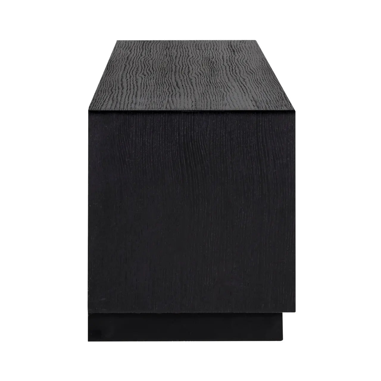 Richmond Interiors Oakura 3 Drawer Media Unit in Black  Nicholas John Interiors