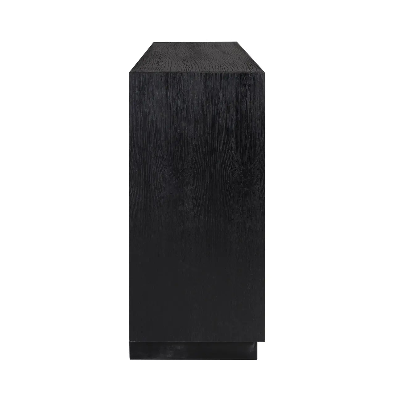 Richmond Interiors Oakura 4 Door Sideboard in Black  Nicholas John Interiors