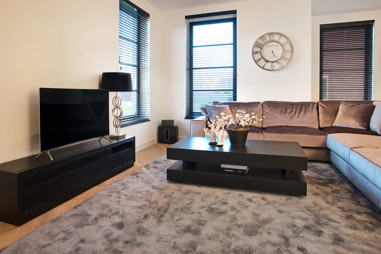 Richmond Interiors Oakura Coffee Table Blok in Black  Nicholas John Interiors