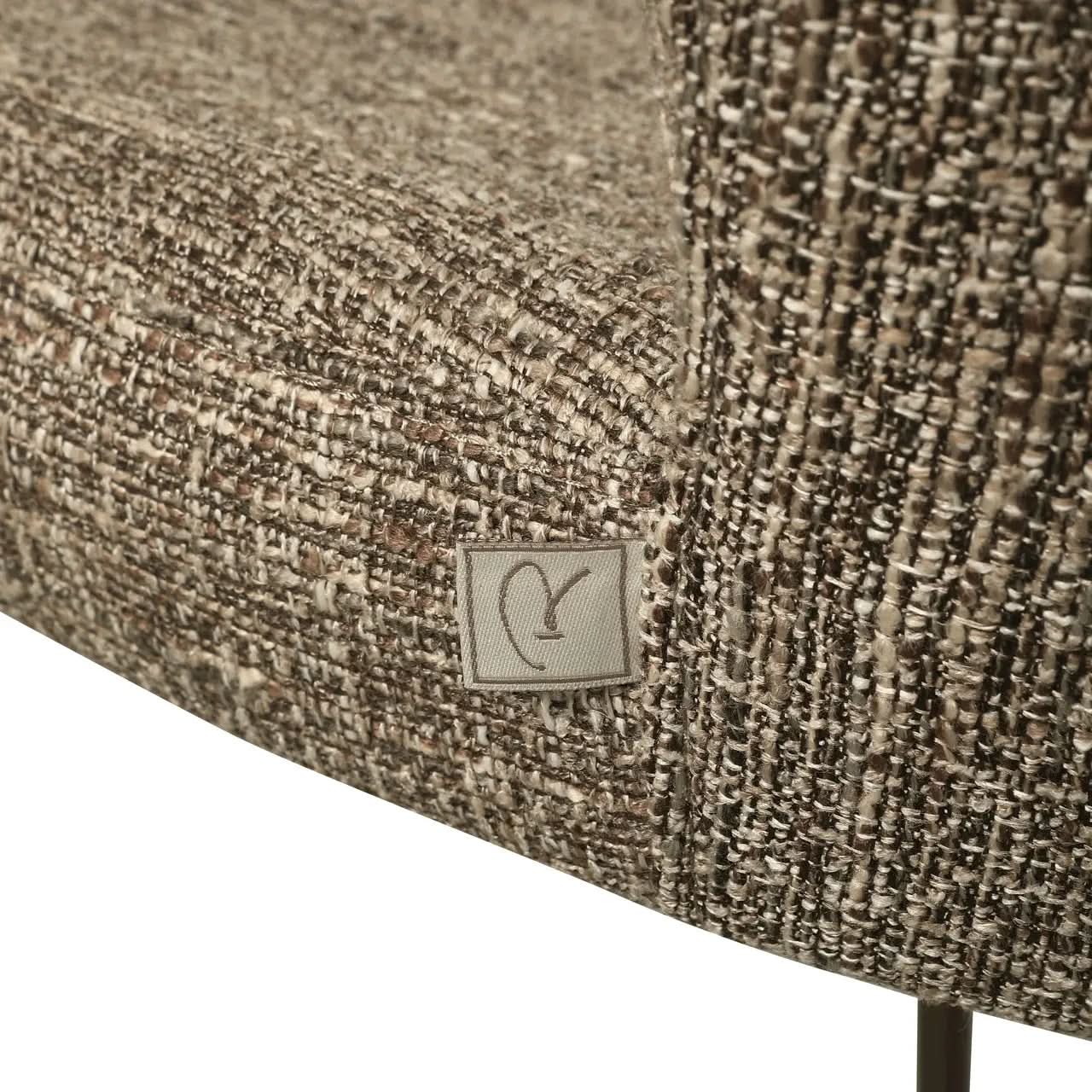 Richmond Interiors Odarby Brown Tweed Counter Stool   Nicholas John Interiors