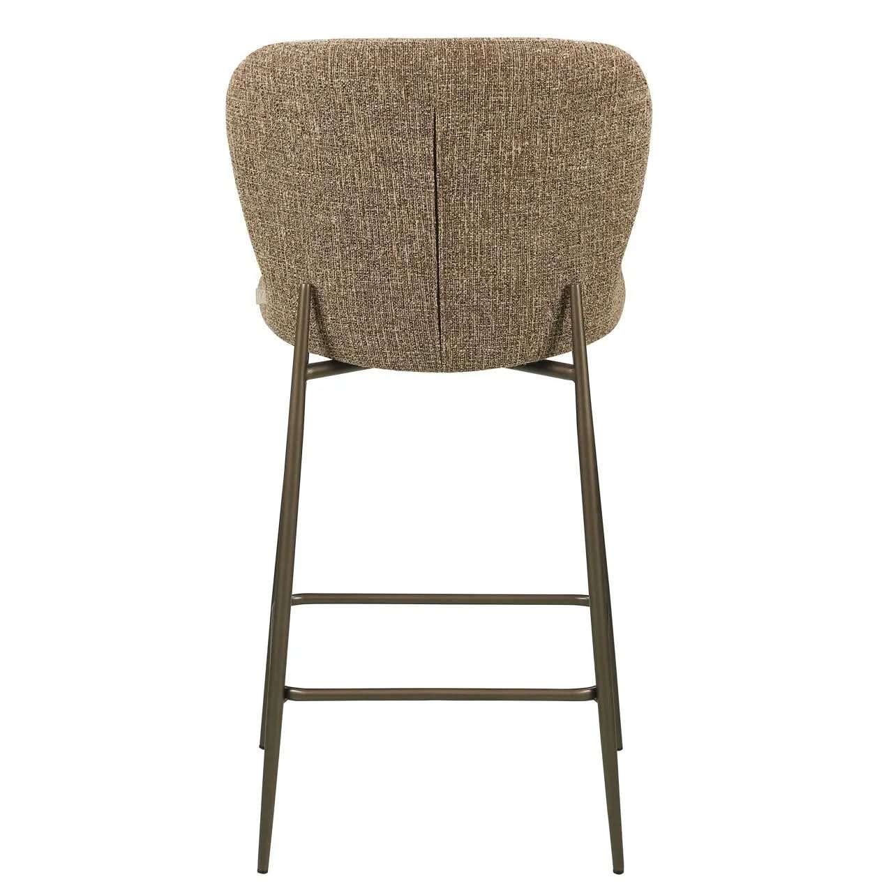 Richmond Interiors Odarby Brown Tweed Counter Stool   Nicholas John Interiors