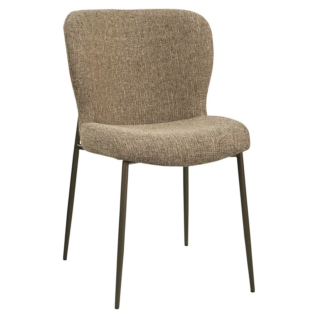 Richmond Interiors Odarby Brown Tweed Dining Chair (Set of 2)   Nicholas John Interiors