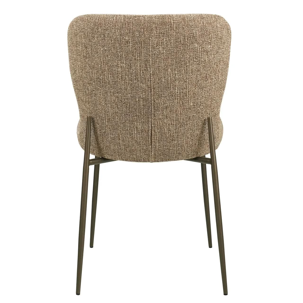 Richmond Interiors Odarby Brown Tweed Dining Chair (Set of 2)   Nicholas John Interiors
