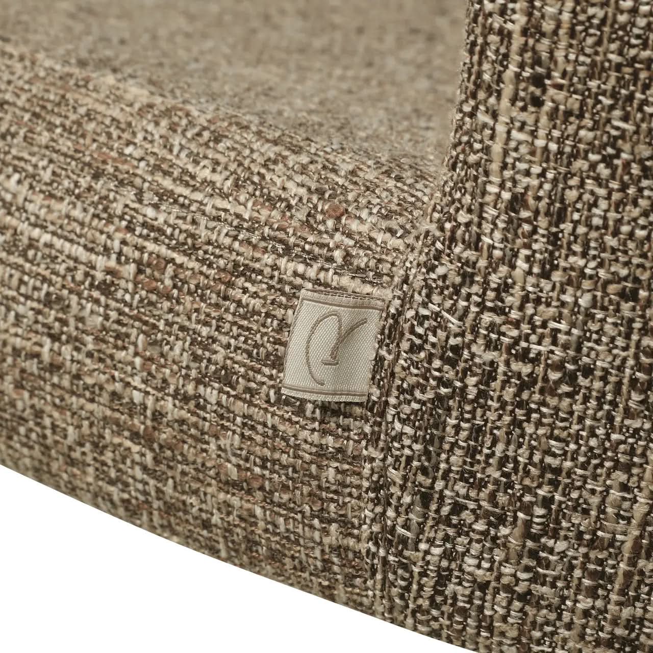 Richmond Interiors Odarby Brown Tweed Dining Chair (Set of 2)   Nicholas John Interiors