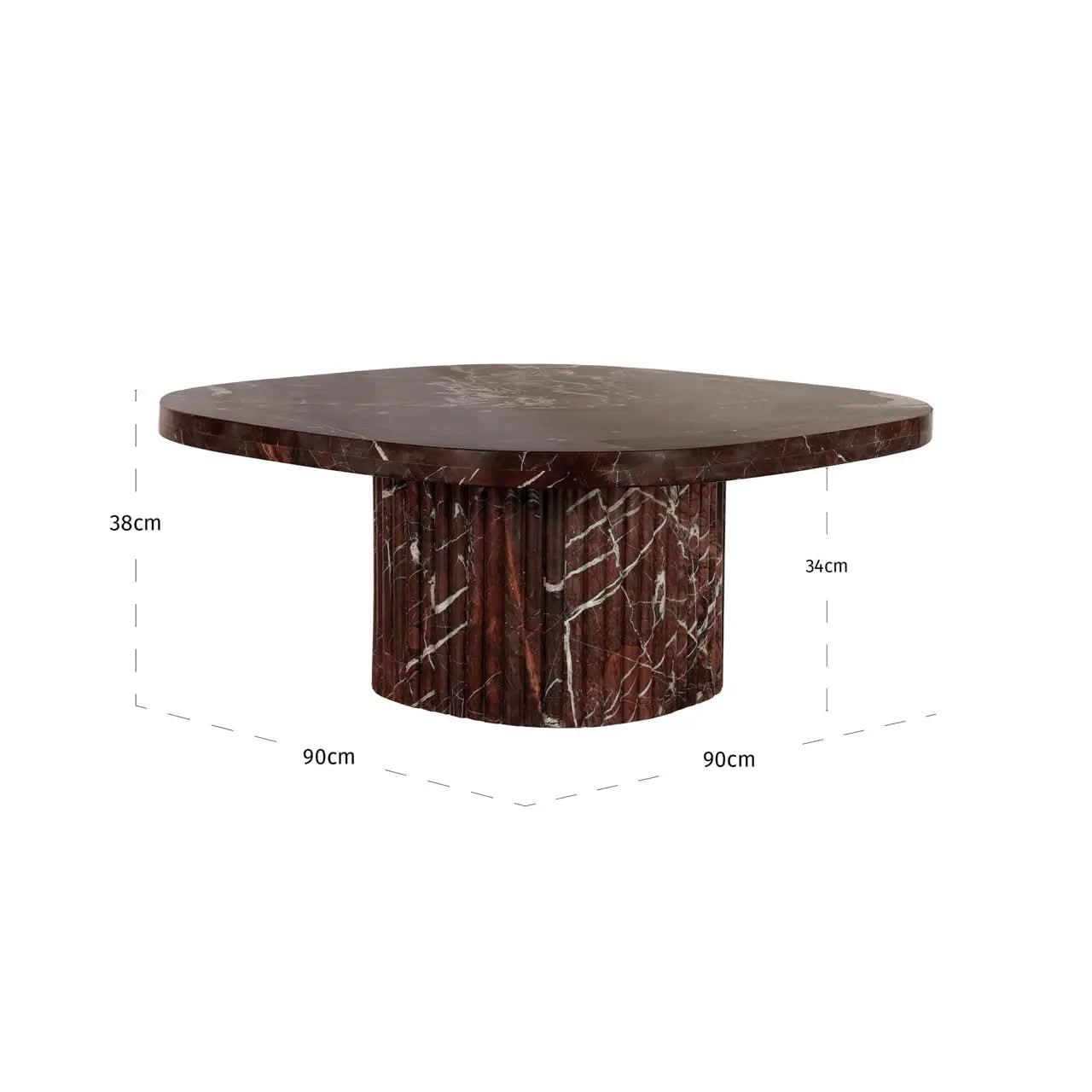 Richmond Interiors Orchid Burgundy Coffee Table   Nicholas John Interiors
