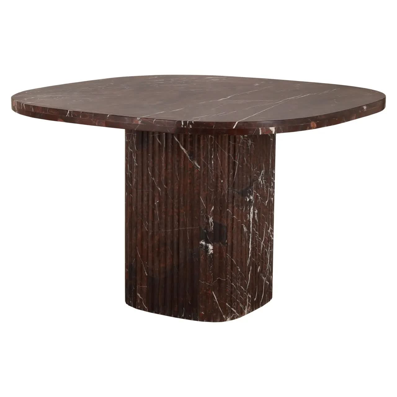 Richmond Interiors Orchid Burgundy Dining Table   Nicholas John Interiors