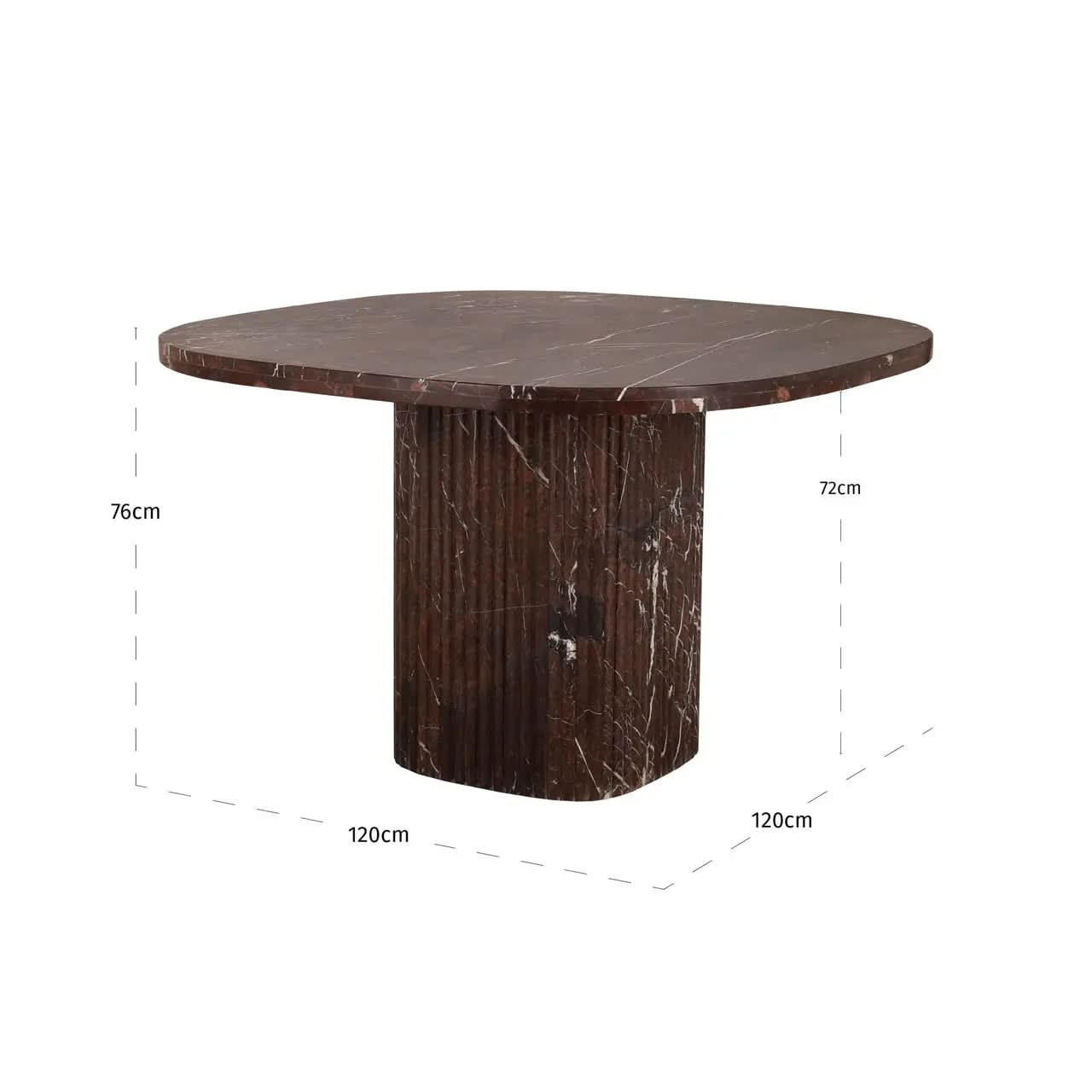 Richmond Interiors Orchid Burgundy Dining Table   Nicholas John Interiors