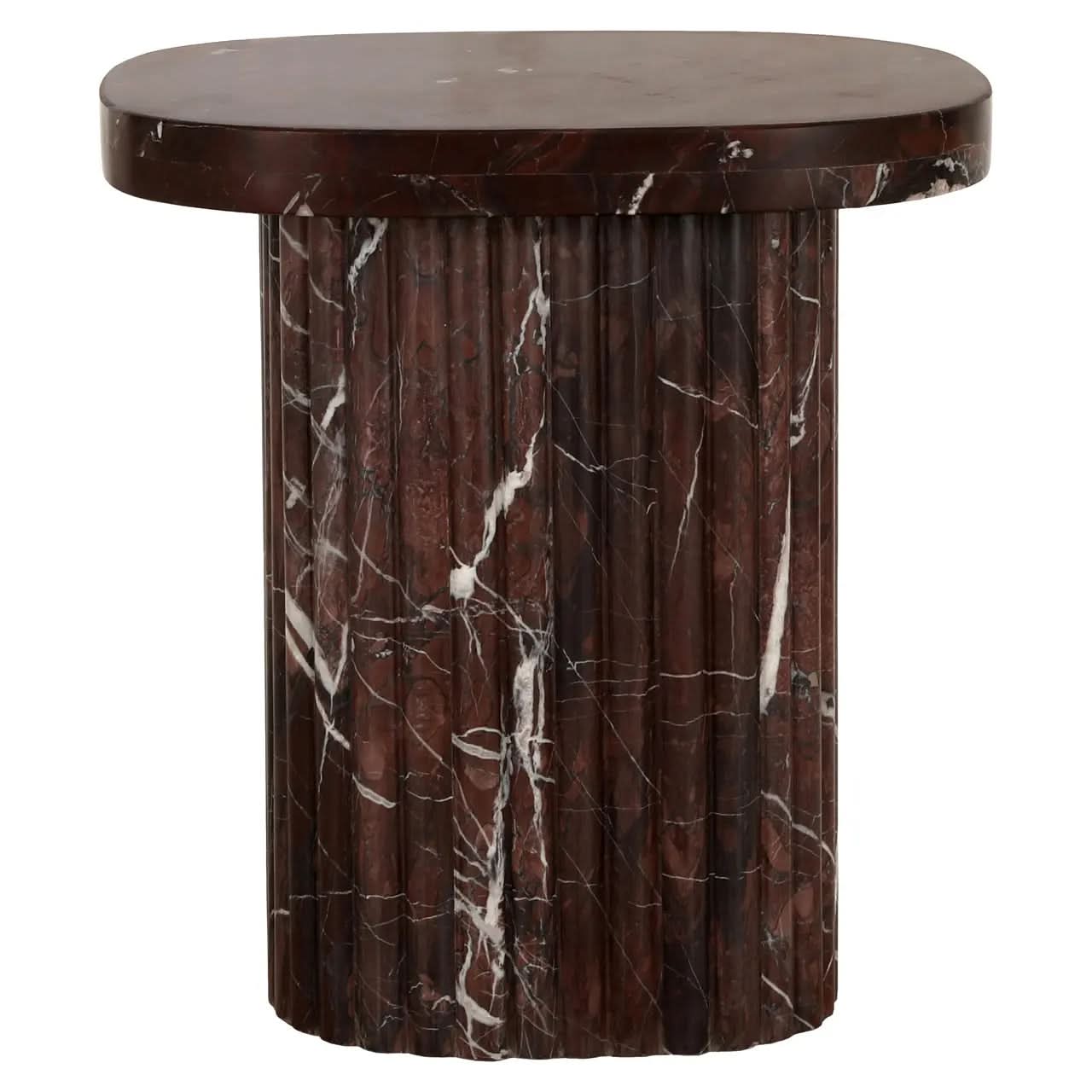 Richmond Interiors Orchid Burgundy End Table   Nicholas John Interiors
