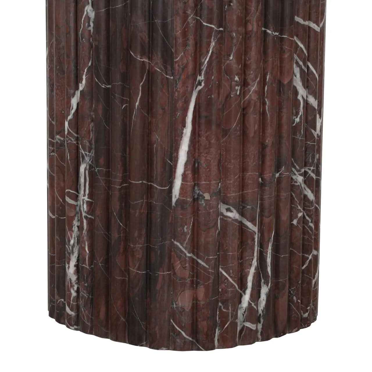 Richmond Interiors Orchid Burgundy End Table   Nicholas John Interiors