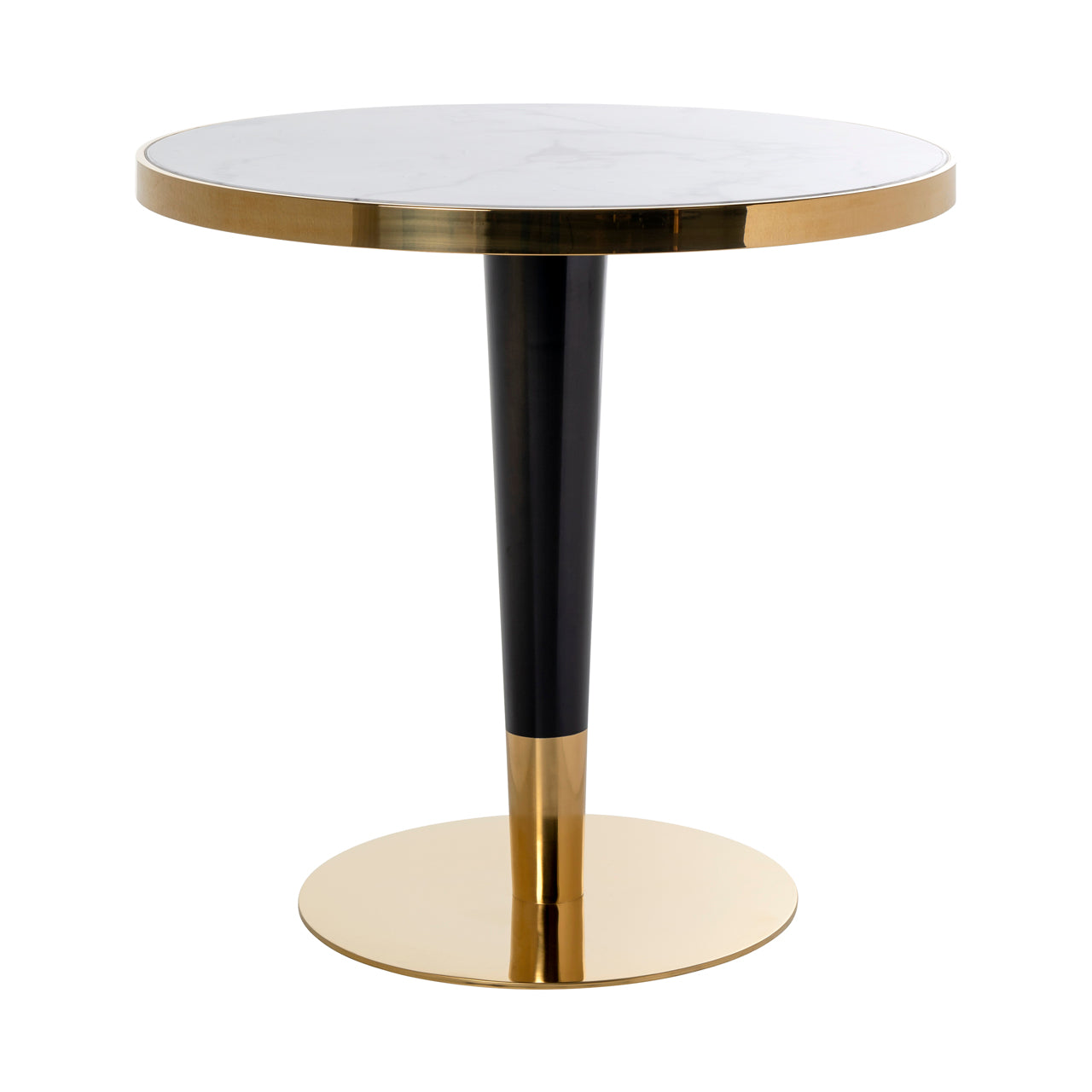 Richmond Interiors Osteria 80cm Bistro Table in Black/White  Nicholas John Interiors