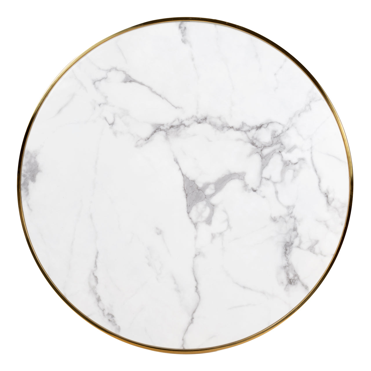 Richmond Interiors Osteria 80cm Bistro Table in Black/White - Nicholas John Interiors