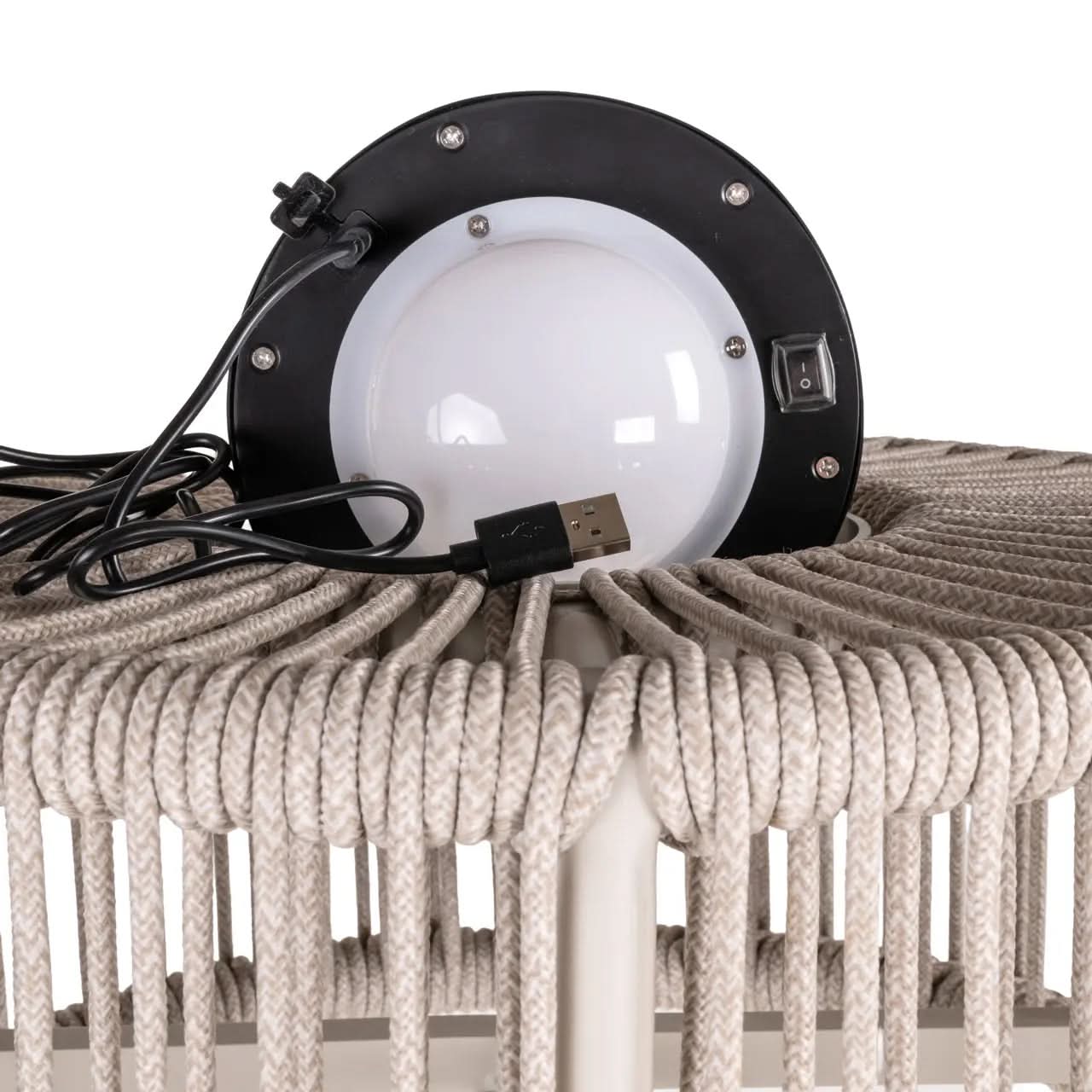 Richmond Interiors Outdoor Lunar Light Beige Floor Lamp   Nicholas John Interiors