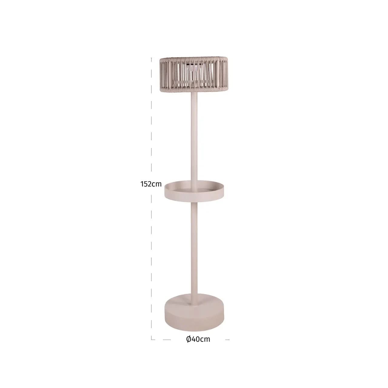 Richmond Interiors Outdoor Lunar Light Beige Floor Lamp   Nicholas John Interiors