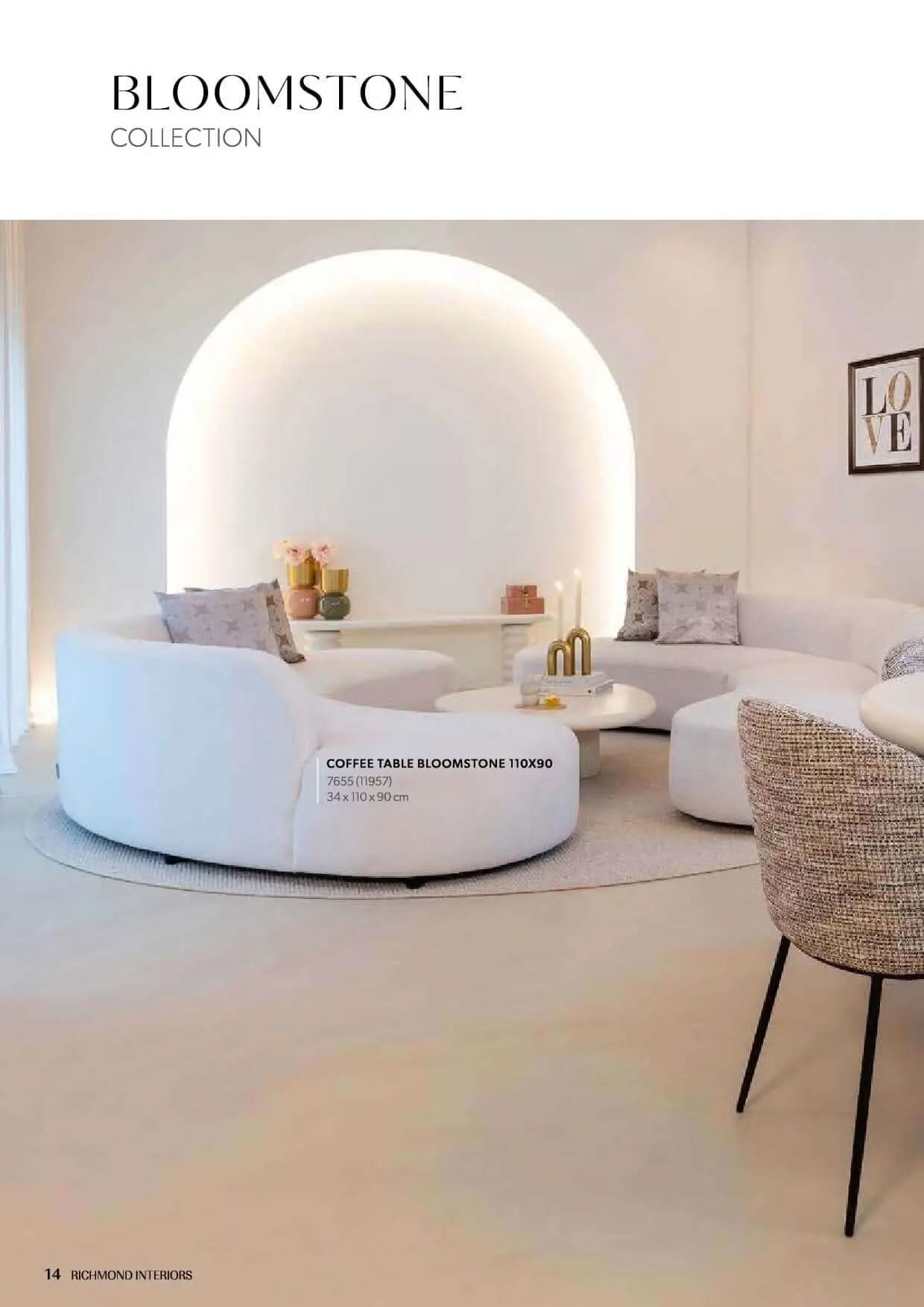 Richmond Interiors Outdoor Urban Bloom Sandstone Coffee Table   Nicholas John Interiors