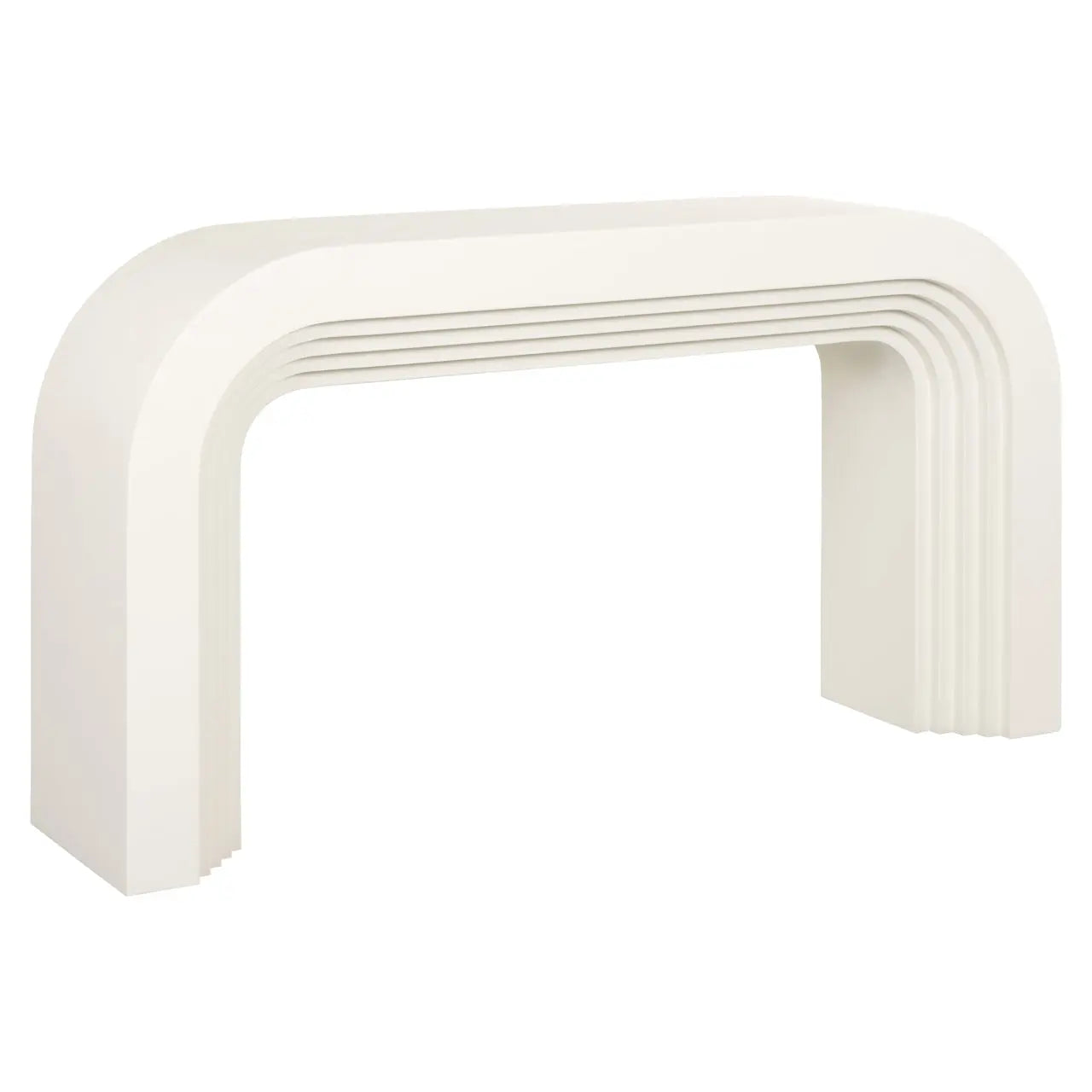 Richmond Interiors Rainbow Console Table in White  Nicholas John Interiors