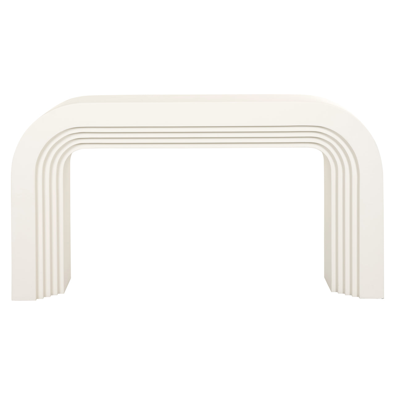 Richmond Interiors Rainbow Console Table in White  Nicholas John Interiors