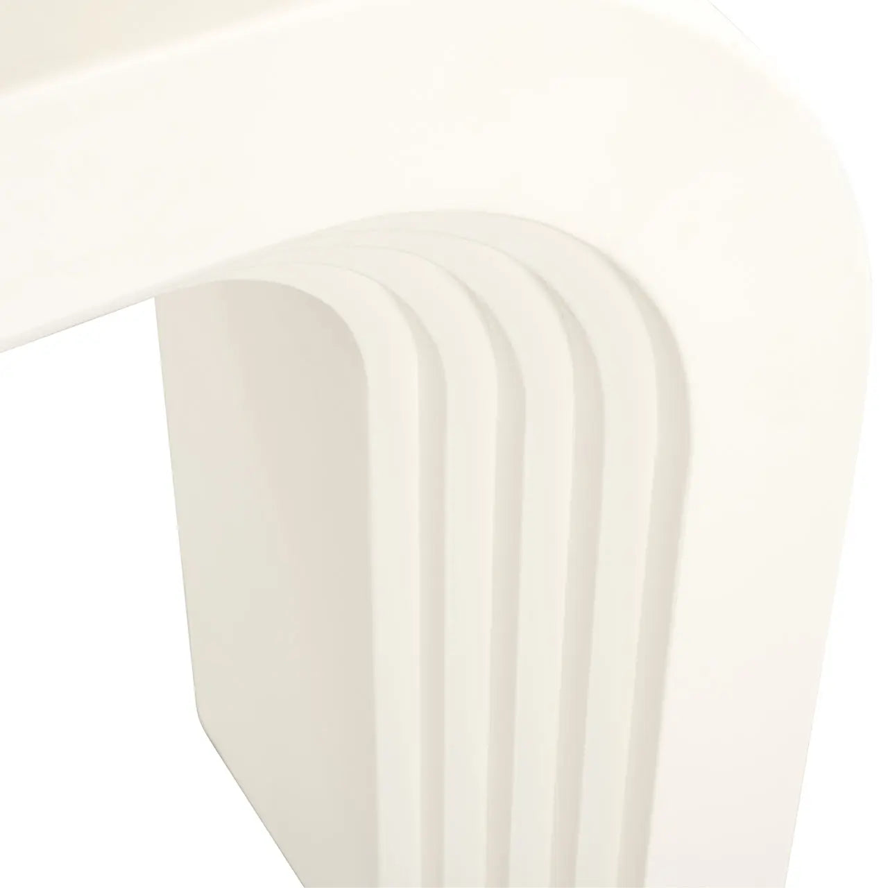 Richmond Interiors Rainbow Console Table in White  Nicholas John Interiors