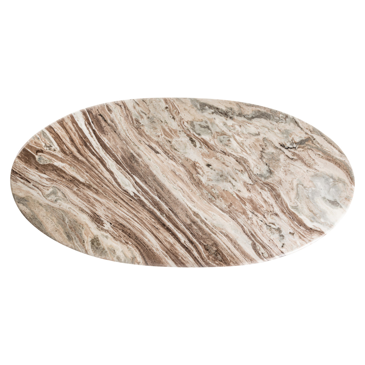 Richmond Interiors Rasford 200cm Oval Dining Table in Dark Brown - Nicholas John Interiors