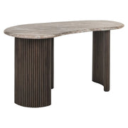 Richmond Interiors Rashford Desk in Dark Brown  Nicholas John Interiors