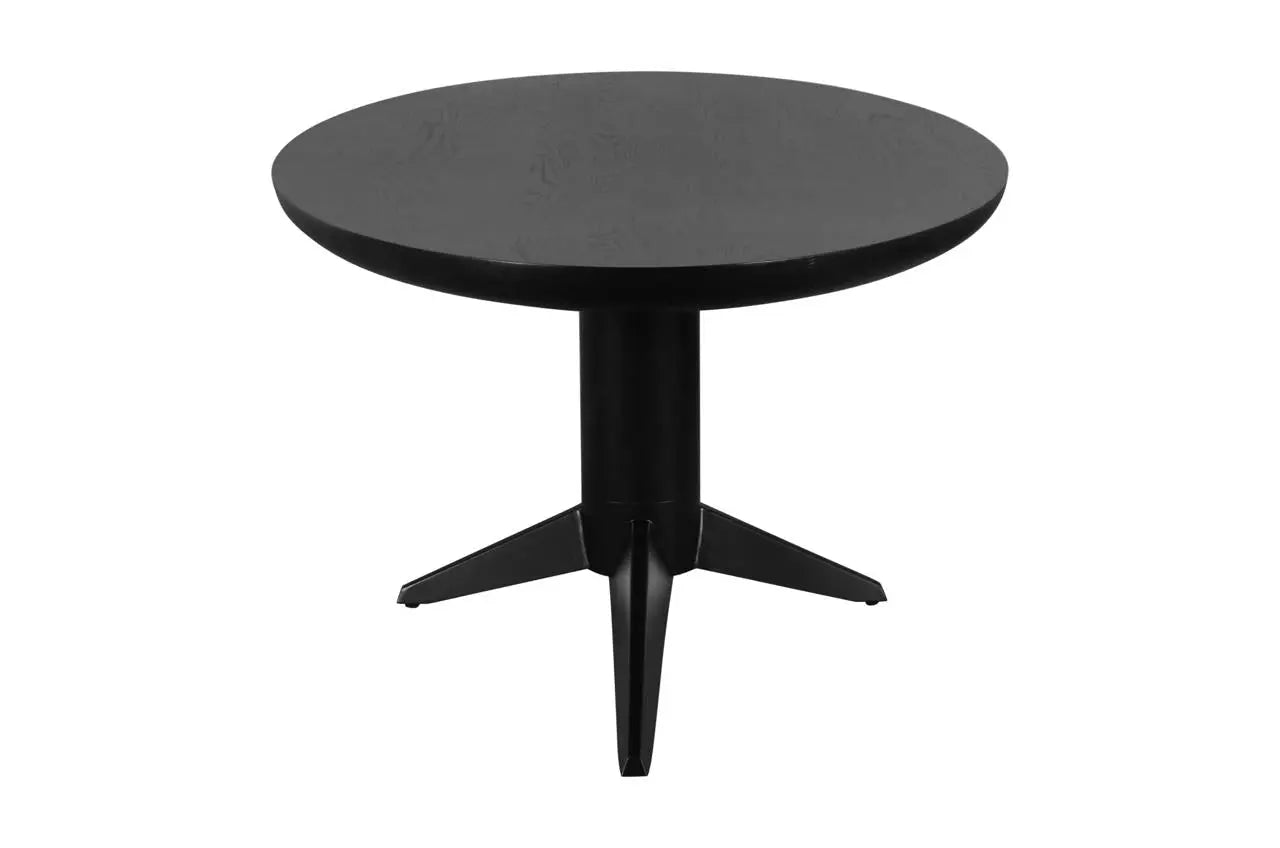 Richmond Interiors Rayford Black Oval 230cm Dining Table   Nicholas John Interiors
