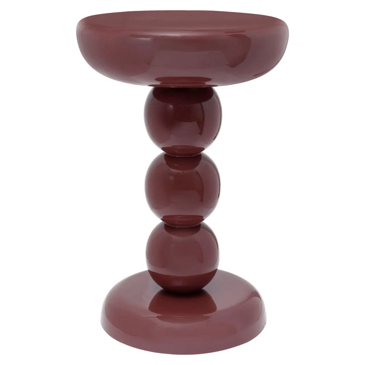 Richmond Interiors Reid Burgundy End Table   Nicholas John Interiors