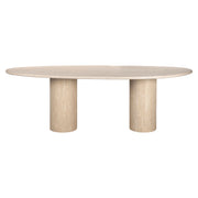 Richmond Interiors Renaissance Dining Table Italian Travertine in Beige  Nicholas John Interiors