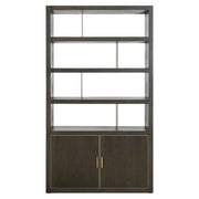 Richmond Interiors Rivertree 3-Shelves 2-Doors Display Cabinet in Brown  Nicholas John Interiors
