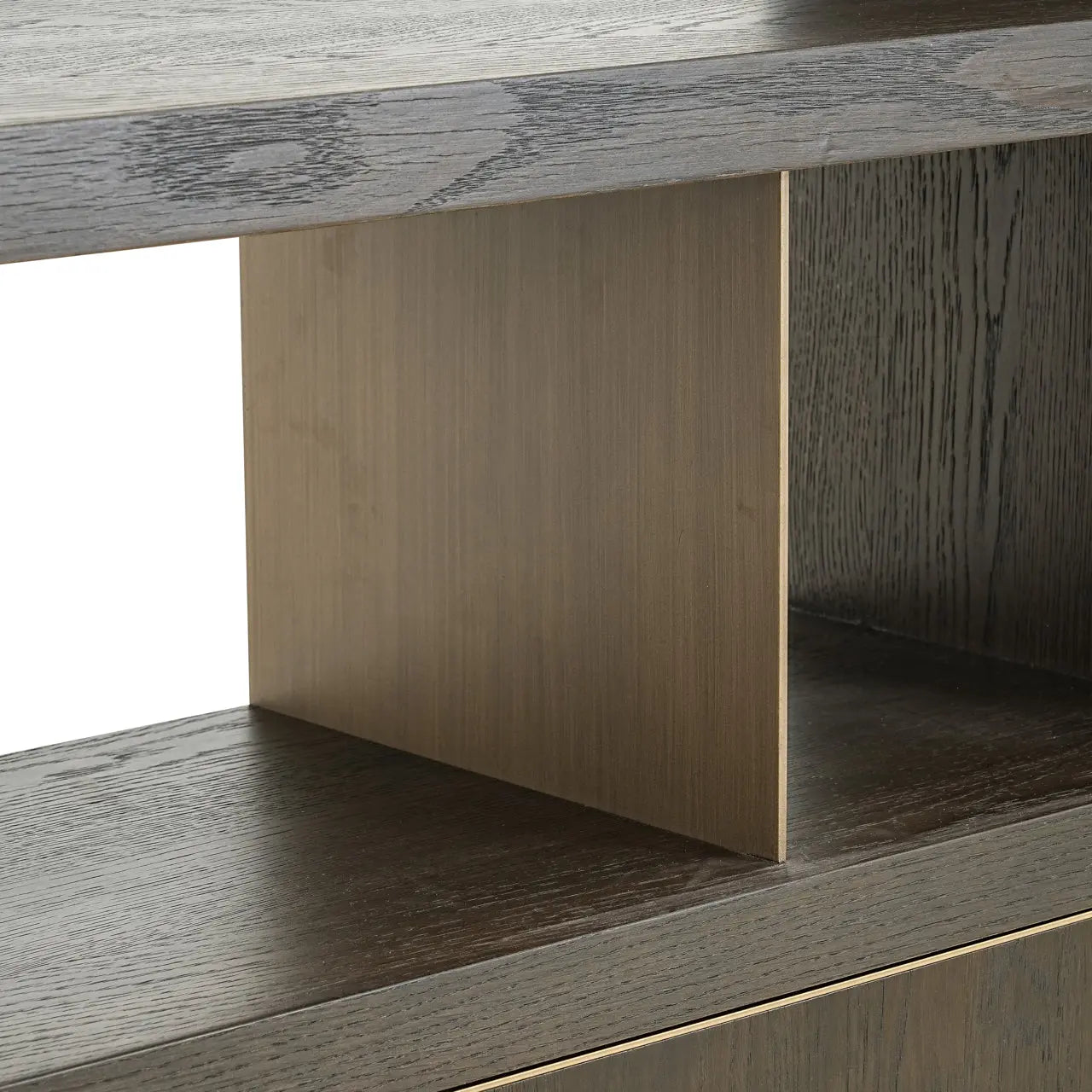 Richmond Interiors Rivertree 3-Shelves 2-Doors Display Cabinet in Brown  Nicholas John Interiors